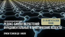22 — 28 августа 2026 года  —  V МЕЖДУНАРОДНЫЙ СИМПОЗИУМ «РЕДОКС-БИОЛОГИЯ РАСТЕНИЙ: ФУНДАМЕНТАЛЬНЫЕ И ПРАКТИЧЕСКИЕ АСПЕКТЫ»